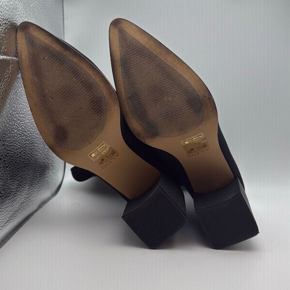 ALDO Women's Stassy Ankle Boot SIZE 8 BLACK PREOWNED LIKE NEW - Picture 7 of 9